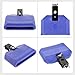 SWOOMEY Portable Blue Plastic Drum Accessory Latin Percussion Cow Bell Mounting Clamp Durable High Pitch Sound Easy Installation for Drum Kits and Percussion Support