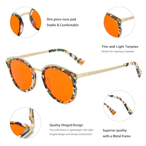 Image of 99.9% Blue Light Blocking Glasses, AR Coating, Computer Screens Gaming for Men Women, Stop Eyestrain, Better Sleep
