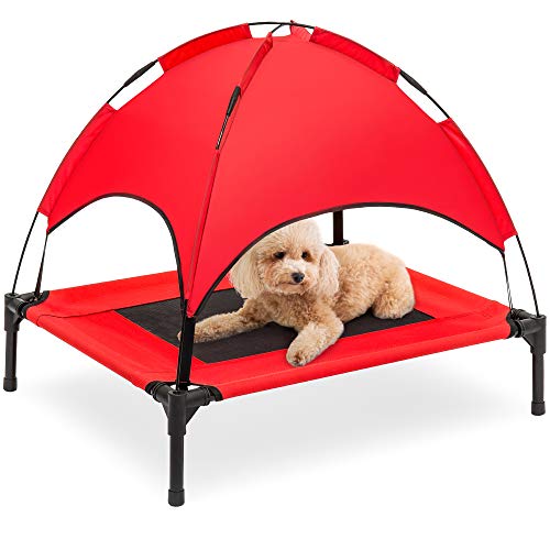 Best Choice Products Elevated Dog Bed with Canopy