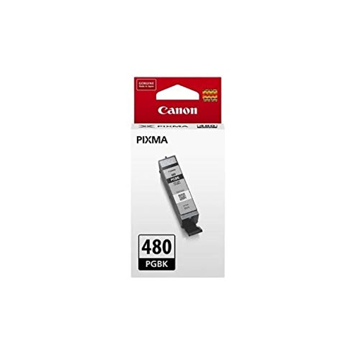 CANON PGI-480BK Pigment Black Genuine Ink Cartridge, Prints Up to 200 A4 Pages