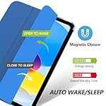 MoKo for iPad (A16) 11th Generation Case 11 Inch 2025, iPad 10th Generation Case 10.9 Inch 2022, Slim Stand Hard PC Translucent Back Shell Smart Cover, Support Touch ID, Auto Wake/Sleep, Cobalt Blue - Image 4