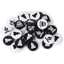 Andux Chess Backgammon Pieces Plastic Only Pawns Pieces XQZ-04 Chess Pieces
