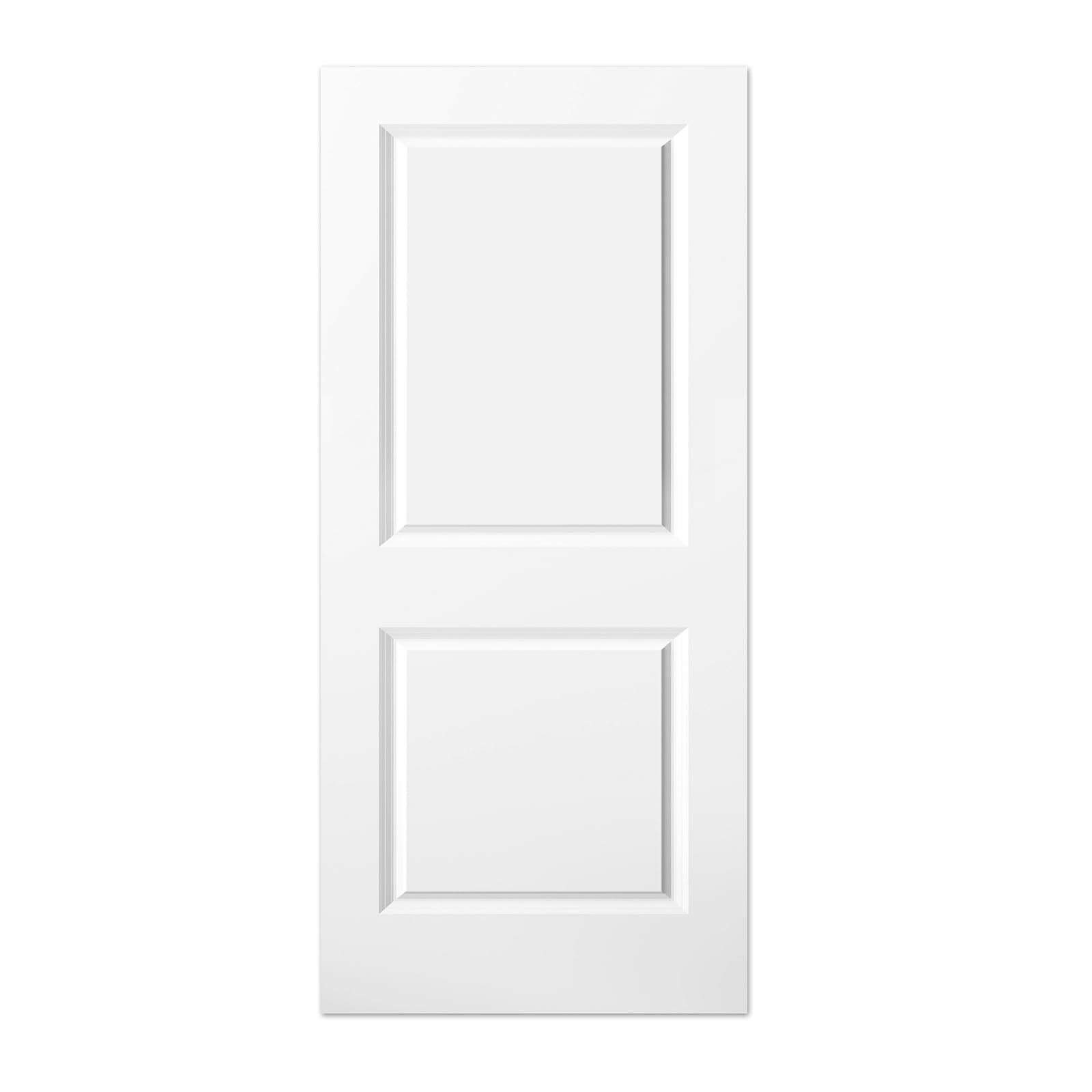 Photo 1 of BARNSMITH 36x80 in Raised 2-Panel Square Top Primed Interior Door Panel