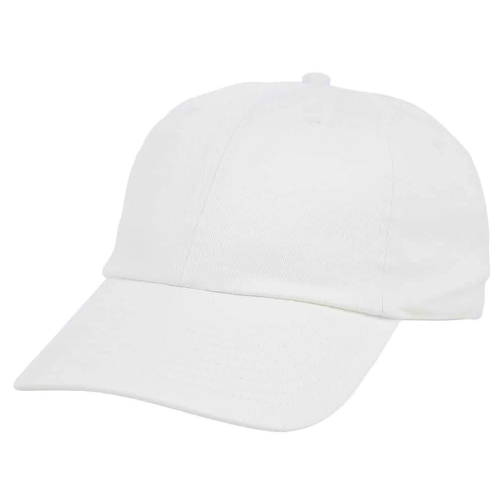 Lids Blank Baseline Dad Adjustable Strapback Hat White