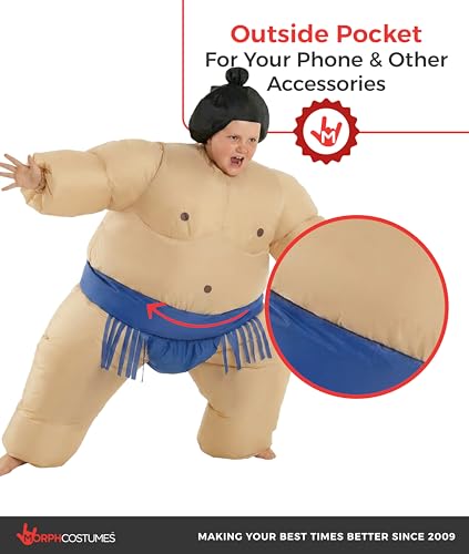 Disfraz Inflable de Luchador Sumo para Niños miniatura 2