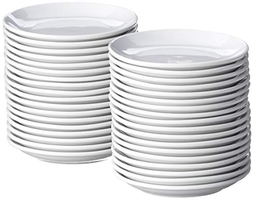 CAC China COP-22 Coupe 8-Inch Super White Porcelain Plate, Pack of 36 CAC China COP-22 Coupe 8-Inch Super White Porcelain Plate, Pack of 36