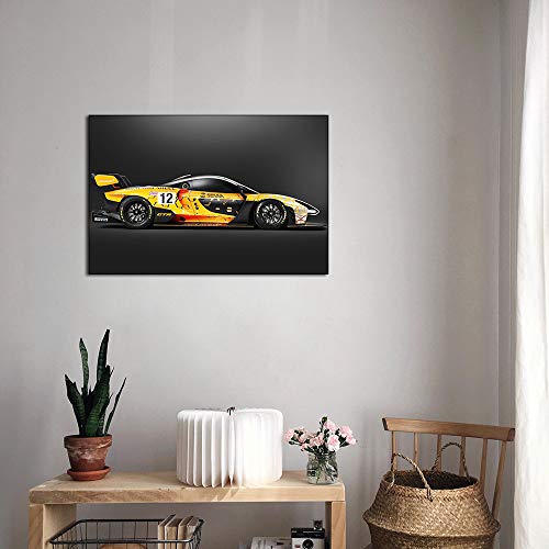 Toile McLaren jaune art moderne pour décorer un grand mur - 3