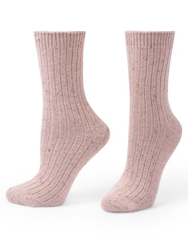 Image of HUE womens Crew Length Boot Socks, 2 Pair Pack