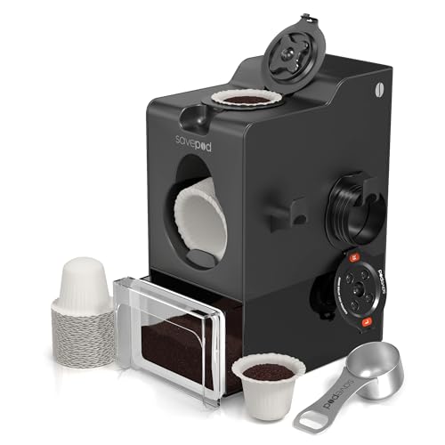 Cápsula de ahorro para Keurig, cápsulas de café reutilizables de alto rendimiento compatibles con K-Cup, fácil de usar y conveniente, se adapta a la mayoría de cafeteras, incluye cuchara y 100 filtros
