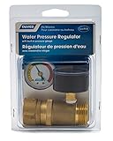 Camco Manufacturing 40063: Brass Water Pressure Regulator with Gauge
