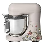 5.3 Qt Stand Mixer by Drew Barrymore, Lightweight & Powerful Tilt-Head Design, 12 Speed Settings, Large Stainless Steel Bowl – Baking, Mixing, Whipping & Kneadin (Wildflower Porcini Taupe)