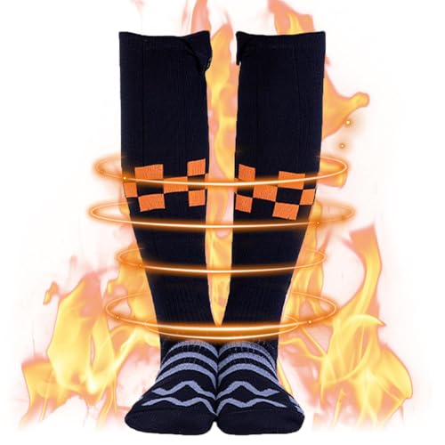 Calcetines calentados para mujer, calcetines calentados eléctricos | Calcetines cálidos para mujer de invierno, calcetines térmicos cálidos para motocicleta con pies fríos de invierno, calcetines