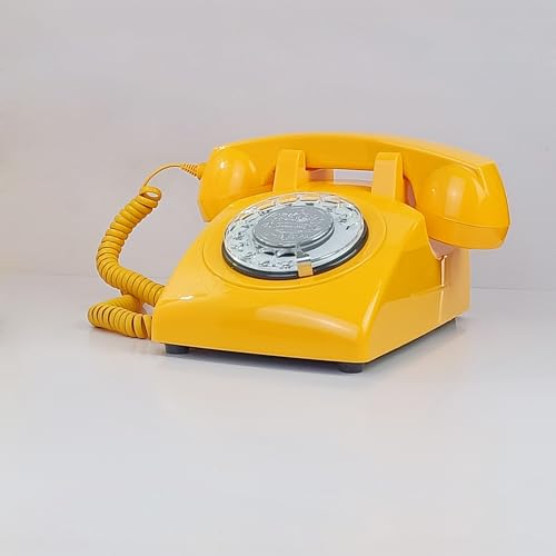 Image of Corded Retro Phone, TelPal Landline Telephone with Old Fashion Rotary Dial Keypad, Decorative Classic 80s Antique Vintage Phones for Gift