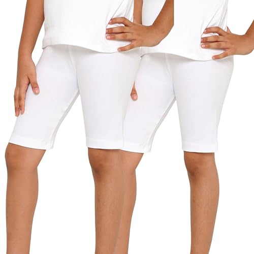 Image of TotzTouch Girls Cotton Stretchable Cycling Shorts | Girls Summer Shorts