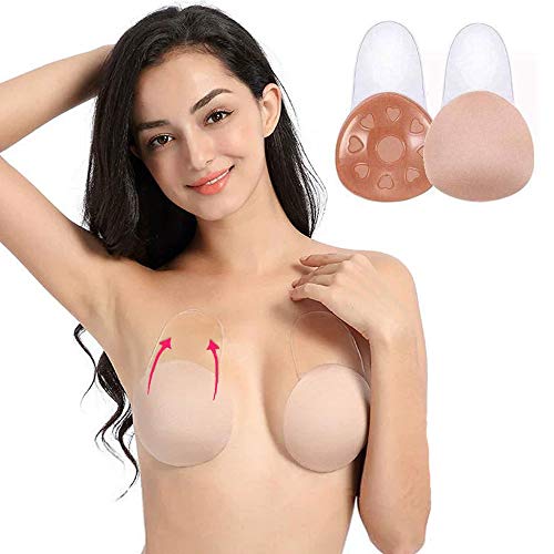 Reusable Adhesive Breast Lift Pasties for Enhancing Cleavage