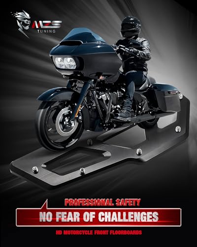 Image of MZS Motorcycle Driver Passenger Floorboards Set for Touring Softail 84-26
