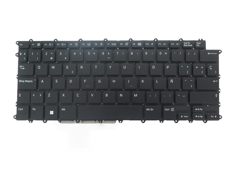 Teclado para LG 15U340 en español para estudiar en casa con portátiles blanco 15U340-L