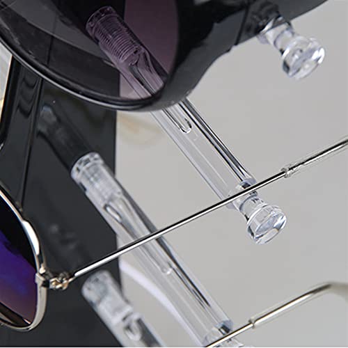 Support de lunettes transparent rose à design vertical 5 niveaux - 6