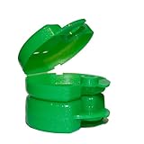 Dental Orthodontic Retainer Box - Color: Sparkle Green (Set of 2 Boxes)