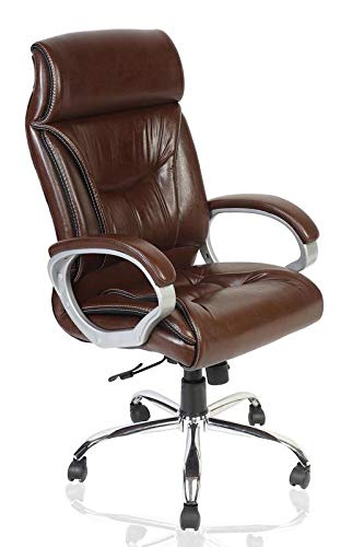 PlanetWood Pollux High Back Office Chair (Standard, Brown)
