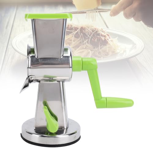 Rallador manual con manivela y base de succión miniatura 3