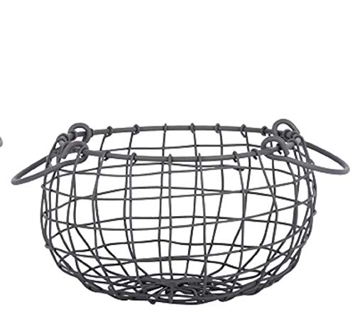 Esschert Design Draht Korb -KLEIN- rund Ø 20 cm mit Griffen