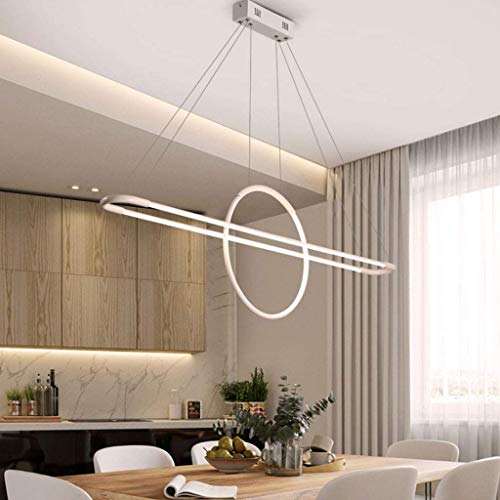 Lustre LED au design moderne en silicone avec réglage d'ambiance par télécommande