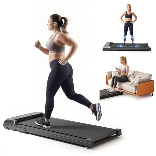 VZYTV Walking Pad Treadmill Vibration Pad Under Desk Treadmills for Home/Office with 250 lbs Weight Capacity 2.5HP Low Noise Walking Pad Remote Control LED Display