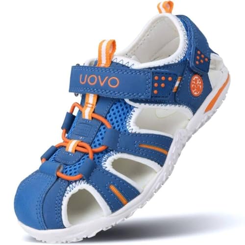 UOVO Boys Girls Sandals Summer Shoes Closed Toe Lightweight Outdoor Athletic Sports (Toddler/Little Kid/Big Kid)