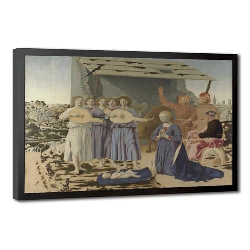 Impression sur toile crèche de Piero Della Francesca pour salon et chambre