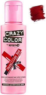 Renbow Crazy Color Color de cabello Crema Coloración Semi-permanente 40 Vermillion Rojo - 100 ml