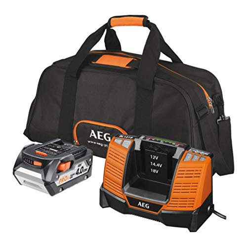 Aeg-Conj. Chargeur Batterie 18 V 4,0Ah Sac