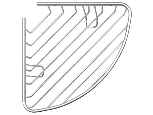 H&H Corner Shelf, Aluminium, 22 x 22 x 14 cm, Grey, 0 - Image 4