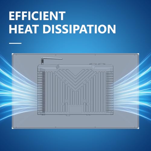 Image of Yeyoo 21.5 Inch Industrial Panel PC, Intel Core, Win 10 Pro, 8GB 128GB, IP65 Waterproof Front Panel, VESA Mount, All-in-One Touch Computer for Industrial Automation and Digital Signage (1255U /16+512)