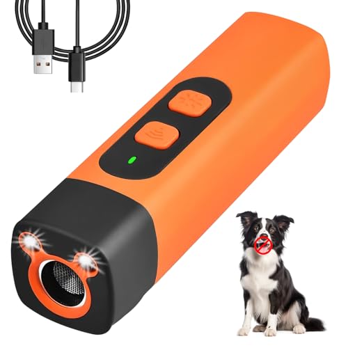 SFSSHUI Antibell Ultraschall Gerät,Anti Bell Gerät Hunde,Ultraschall Hundeabwehr,Wiederaufladbar Antibell Ultraschall Gerät, für Hunde jeder Größe und Rasse geeigne.