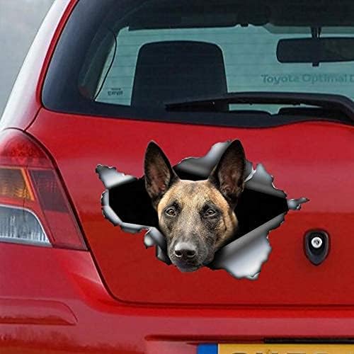 Miniatura 2 de Calcomanía de Malinois belga, calcomanía de Malinois, calcomanía de vinilo de perro pastor belga para automóviles, ventanas, paredes, nevera,