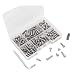 cSeao 100pcs M4 Pan Head Phillips Machine Screws Assortment Kit, 304 Stainless Steel, M4x 8mm/ 10mm/ 12mm/ 14mm/ 16mm