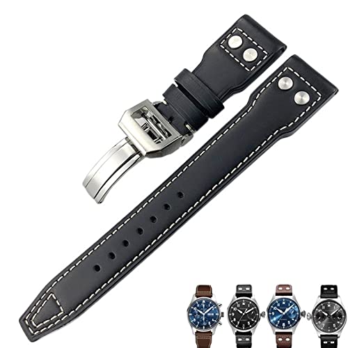 Bracelet de montre en cuir INFRI pour IWC Pilot - L'élégance classique au quotidien