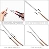 NQEUEPN 4pcs Baseball Lacing Needle, Handy Glove Shoelace Repair Kit Durable Reliable Leather Lacing Needle Precise Mitt Needle Curved Needles Tool for Softball Baseball Glove Relacing and Repair