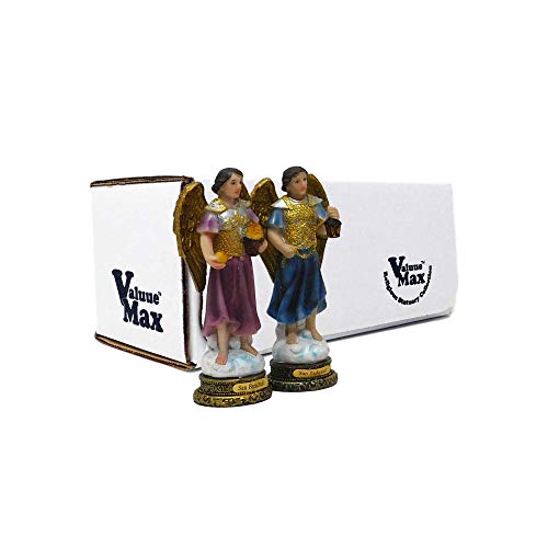 Set de 7 Estatuas de Arcángeles de Resina 5 pulgadas miniatura 4