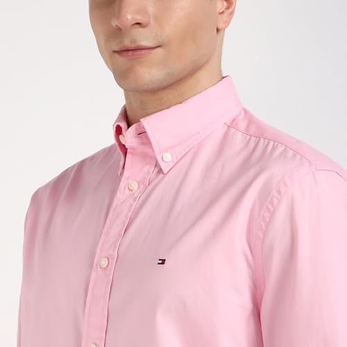 Image of Solid Regular-Fit Cotton Shirt