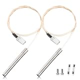 SROKIO 2個パック ホットロッド イグナイター 交換用キット ピットボスペレットグリル用 ホットイグナイターキット ピットボス&キャンプシェフペレットグリル対応 ヒューズ2個付き