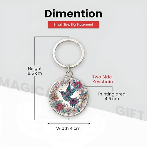 Image of MG | Protective Evil Eye /Spiritual Symbols /Om /Motivational Keychains | Double-Sided Metal Key Ring | Good Luck and devine Charm for Car, Bike, Home & Office