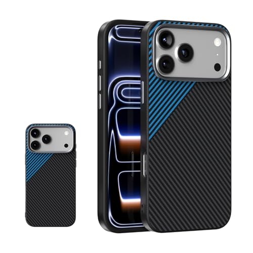Coque iPhone 17 Pro Max antichoc en TPU bleu anti-chute