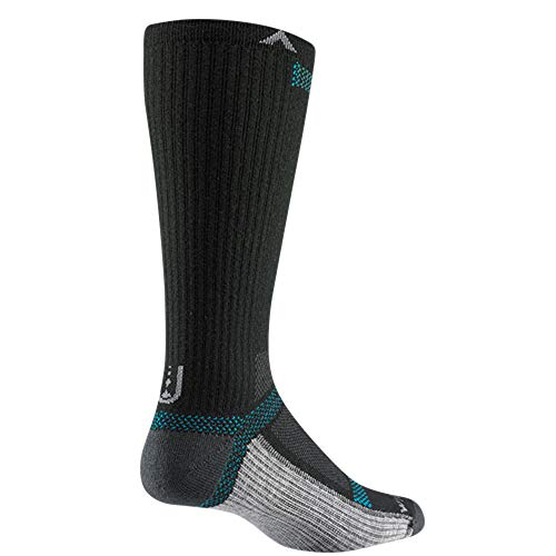 Wigwam Ultra Cool-Lite Crew Black Ii XS (US Shoe 10 Toddler - 2 Little Kid, Women's Shoe 3-5)