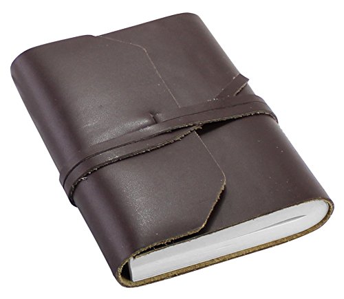 Creoly Diario Clásico de Cuero Hecho a Mano (9cm x 13cm)