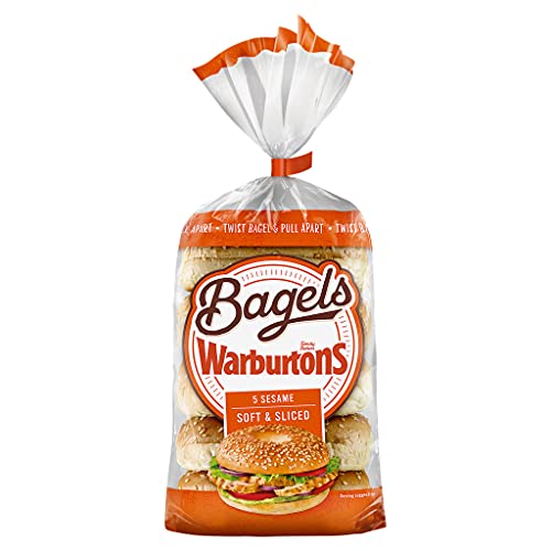 Warburtons Soft & Sliced Sesame Bagels x5