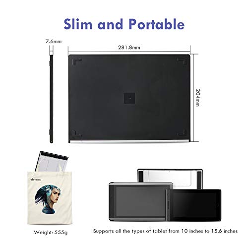 Suporte de mesa portátil multiângulos ajustável para tablet HUION para tela de 10 a 15,6 polegadas c