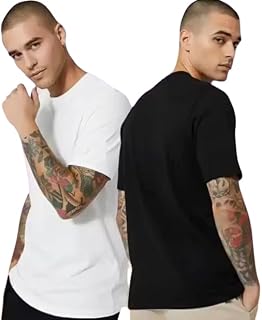 Men’s Round Neck T-Shirt (Pack of 2) | Polycotton Blend | Soft, Breathable & Comfortable | Regular Fit Casual Tees Price In India