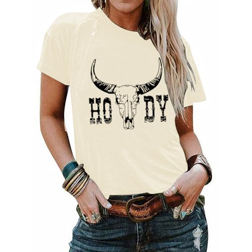 Howdy Shirt Women Cow Print Shirt Western Country T Shirts Vintage Cowgirl Casual Short Sleeve Tee Tops2
